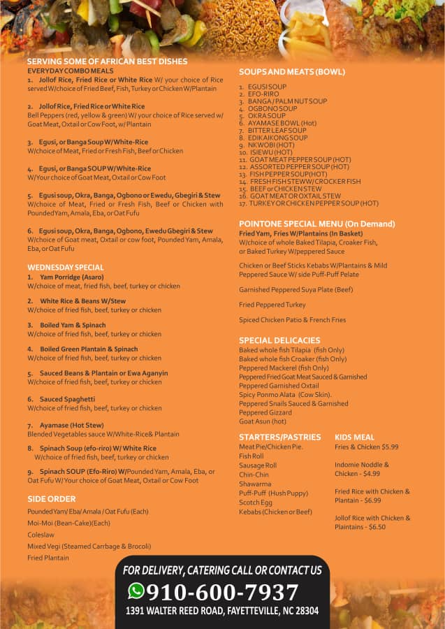 Menu Pointone African Cuisine-3