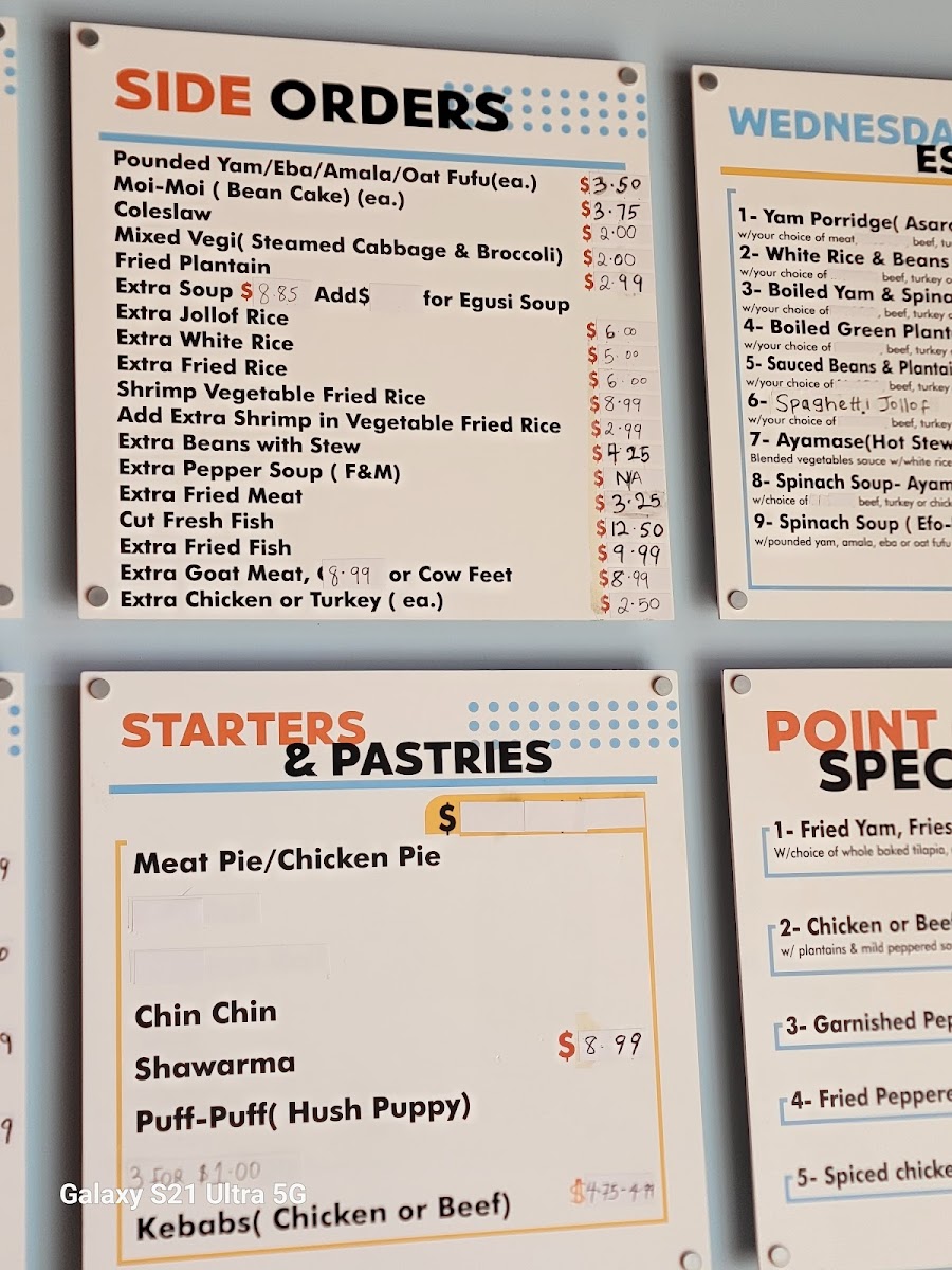 Menu Pointone African Cuisine-4