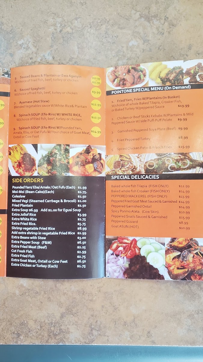 Menu Pointone African Cuisine-8